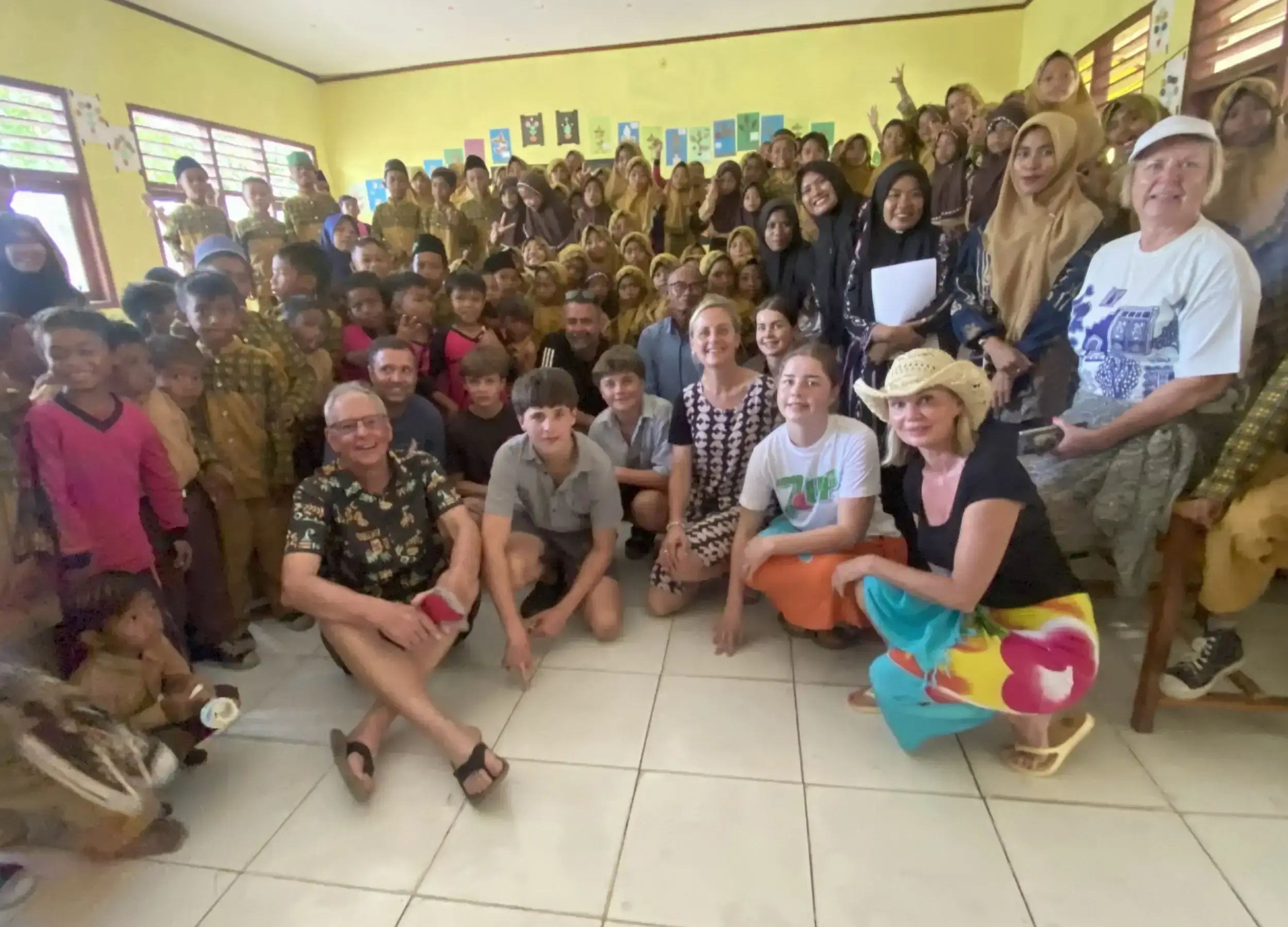 SeaTrek guest visiting school at Sumbawa