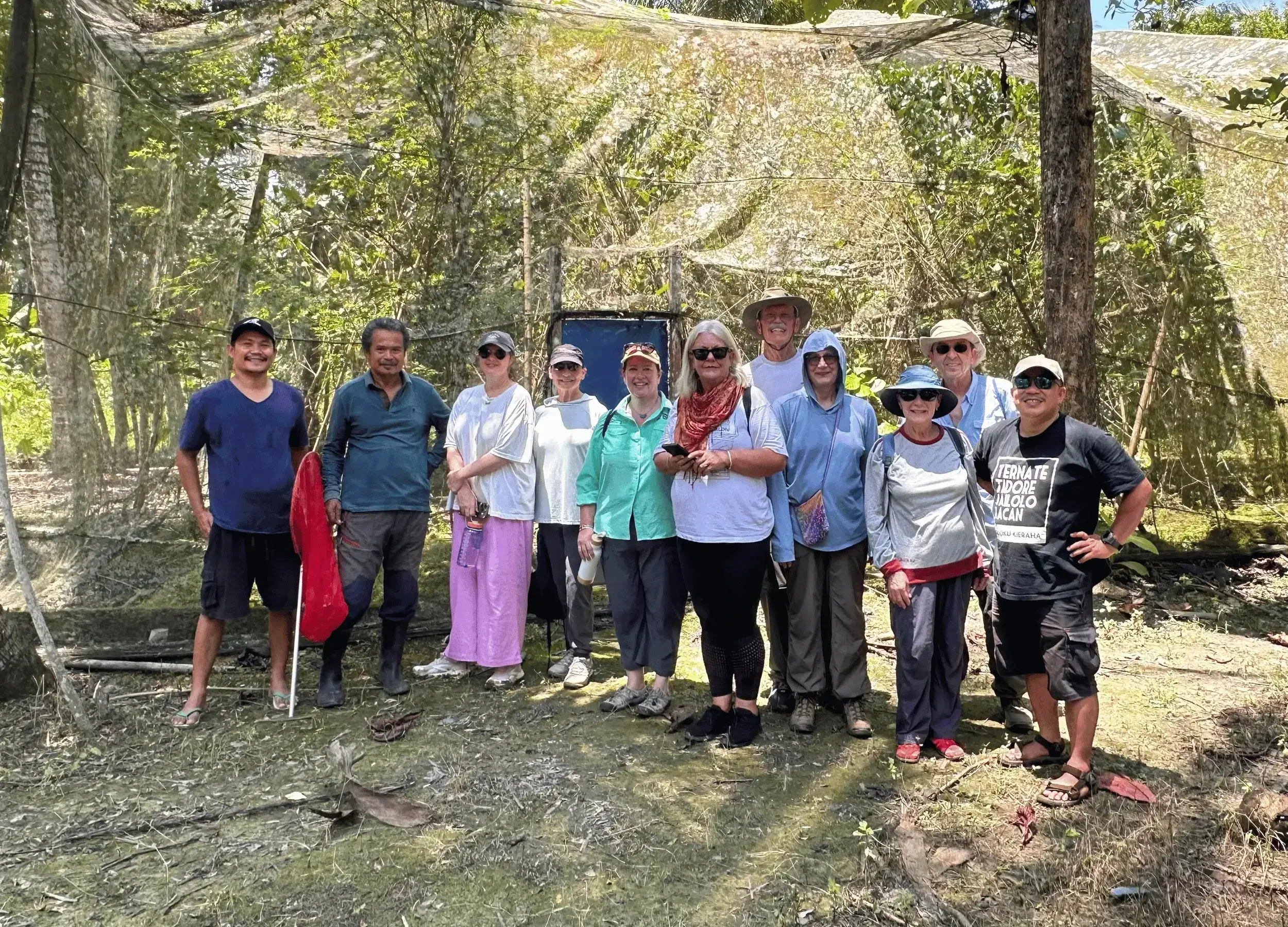 SeaTrek guests at the butterfly farm