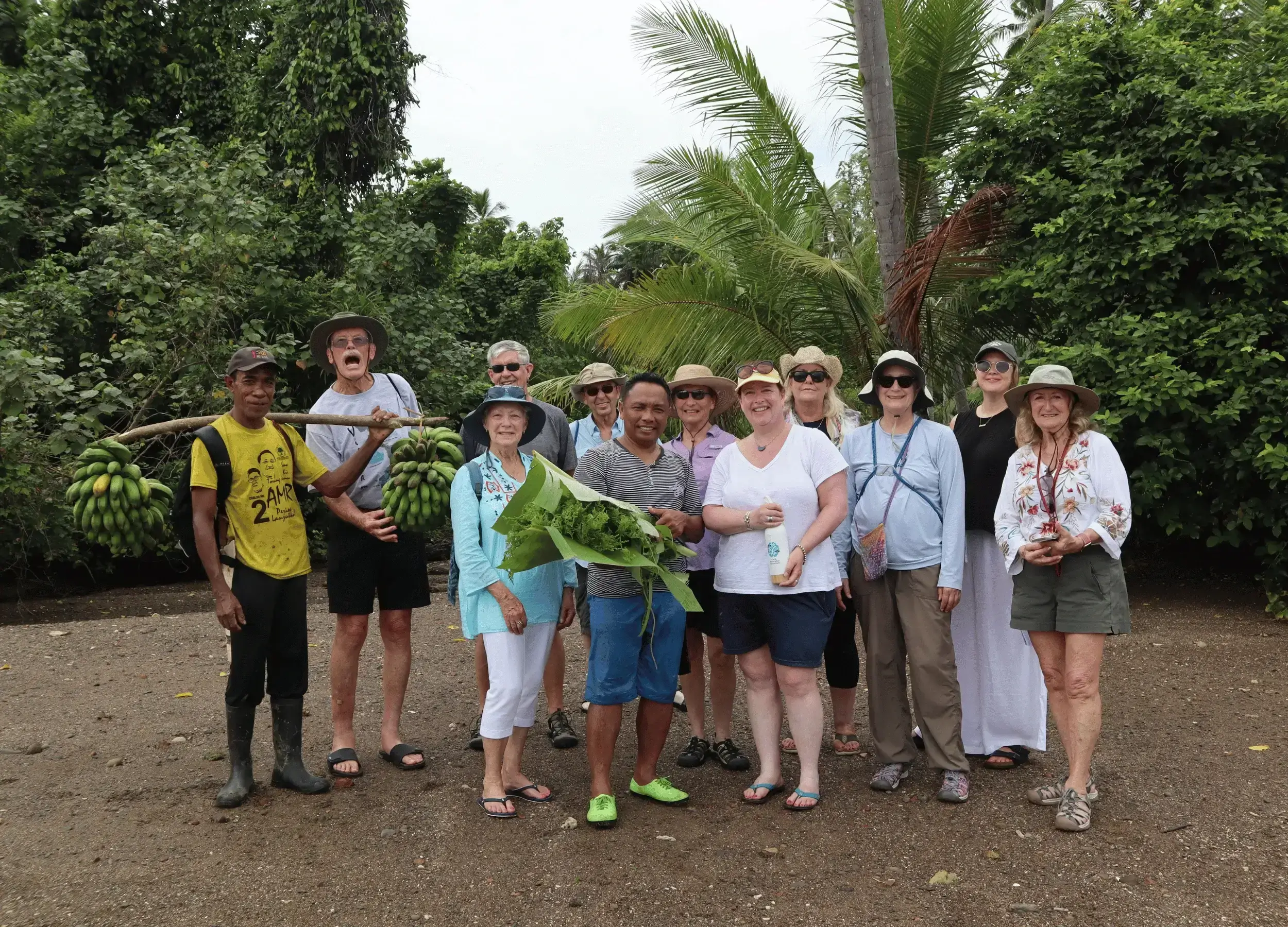 SeaTrek guests with locals in Taliabu